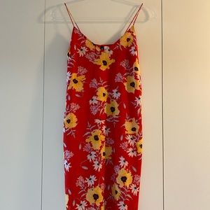 Red Floral Dress